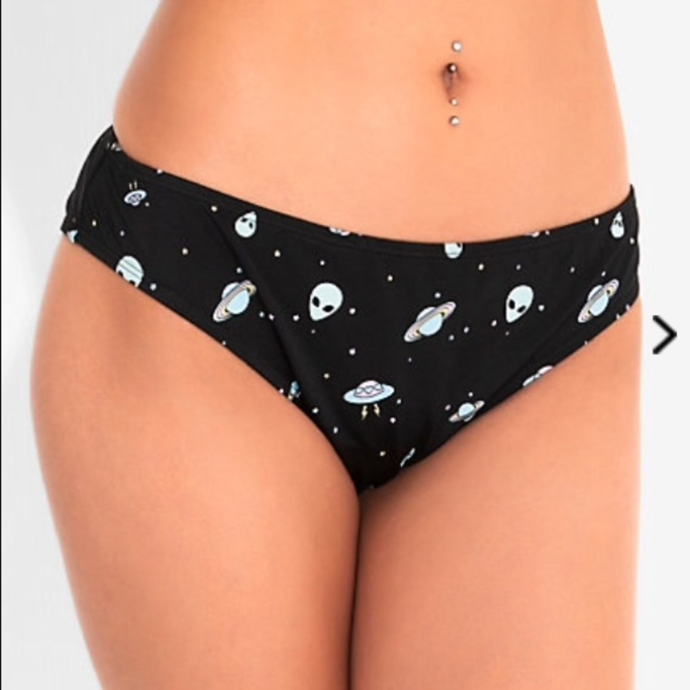 Hot Topic Midnight Hour Alien Halter Swimsuit - Picture 5 of 6